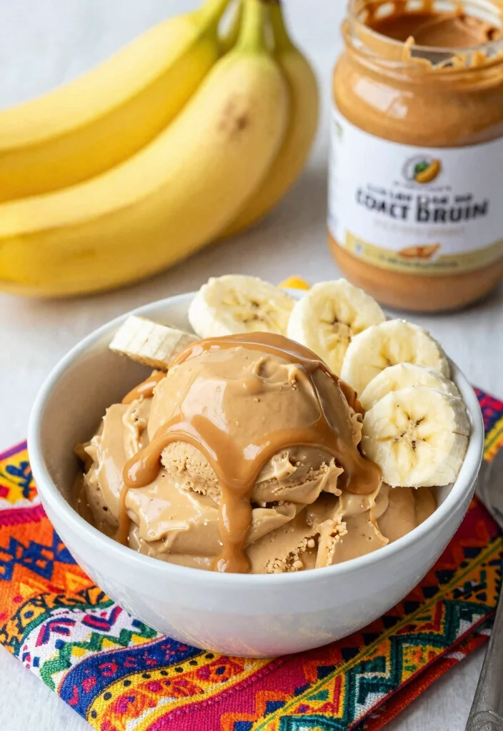 10 Dairy Free Dessert Recipes with Creamy Flavor - 6. Peanut Butter Banana Nice Cream