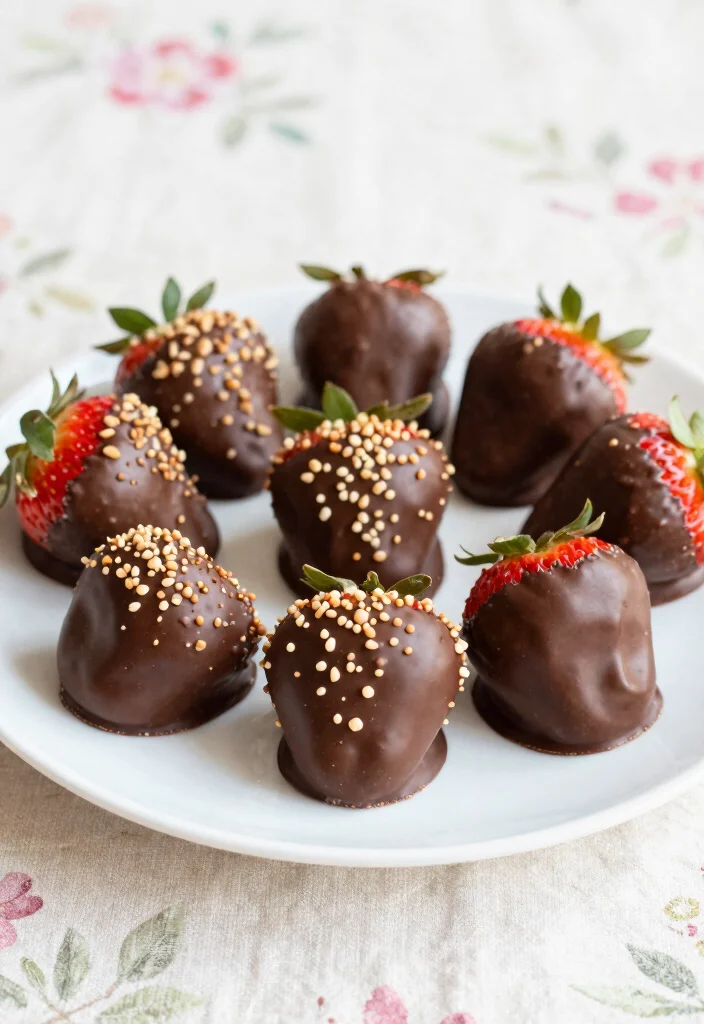 10 Dairy Free Dessert Recipes with Creamy Flavor - 8. Chocolate Covered Strawberries