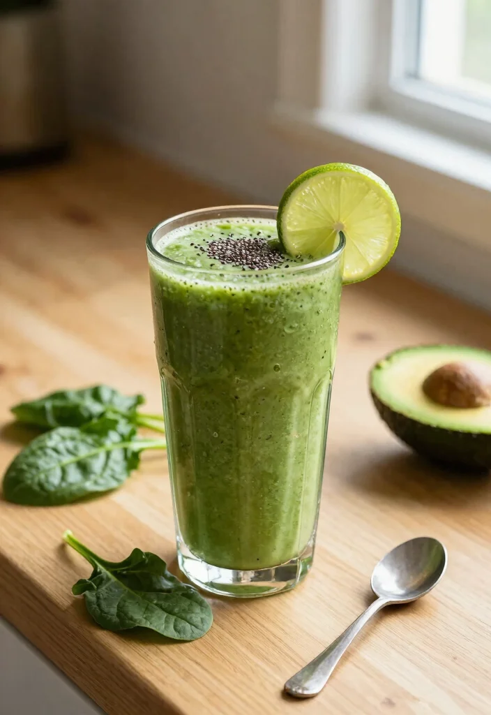 10 Dairy Free Keto Recipes for Simple Clean Eating - 1. Creamy Avocado and Spinach Smoothie