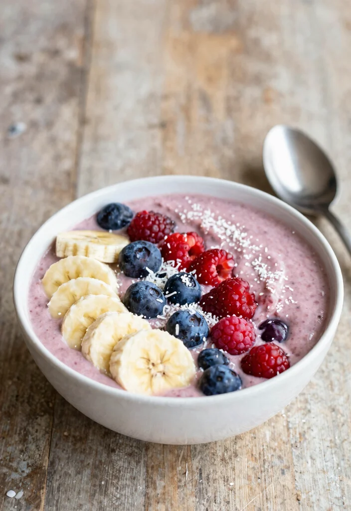 10 Dairy Free Keto Recipes for Simple Clean Eating - 10. Berry Coconut Chia Smoothie Bowl