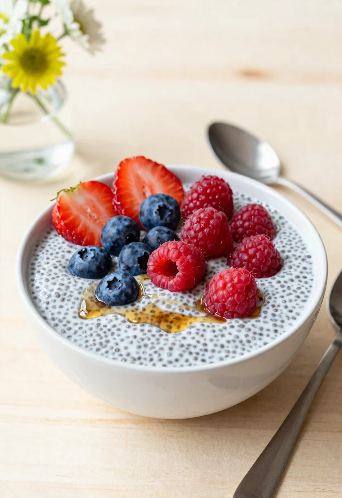 10 Dairy Free Vegan Recipes for Clean Simple Eating - 2. Berry Chia Seed Pudding
