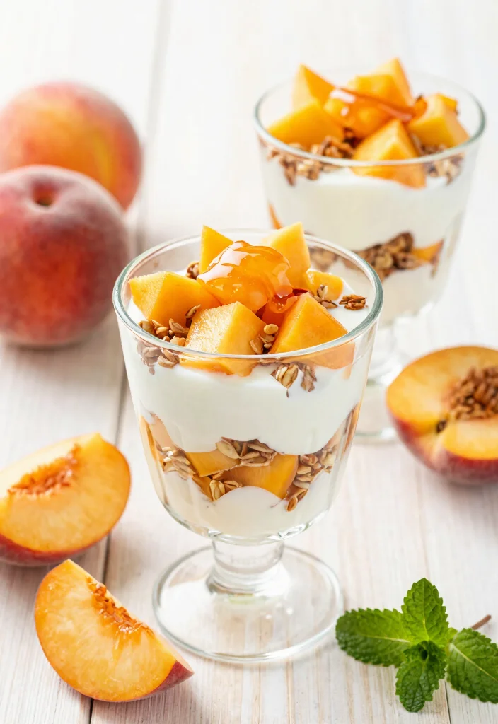 10 Easiest Dessert Recipes Anyone Can Make Fast - 2. Easy Peach Parfait