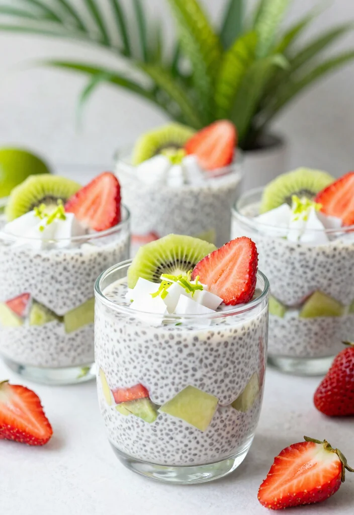 10 Easiest Dessert Recipes Anyone Can Make Fast - 8. Coconut Lime Chia Pudding