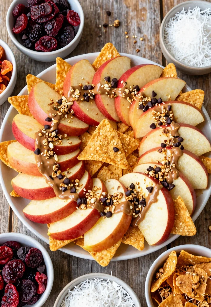 10 Easiest Dessert Recipes Anyone Can Make Fast - 9. Apple Nachos