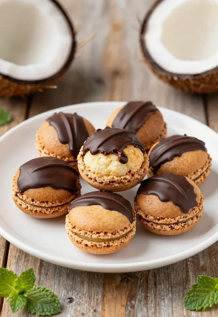 10 Easy Dessert Recipes for Quick Sweet Cravings - 4. Coconut Macaroons with Dark Chocolate Drizzle