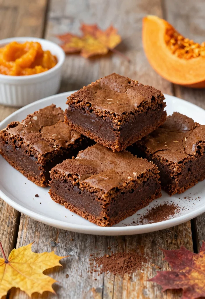 10 Healthy Pumpkin Recipes for Lighter Comfort Meals - 3. Pumpkin Brownies