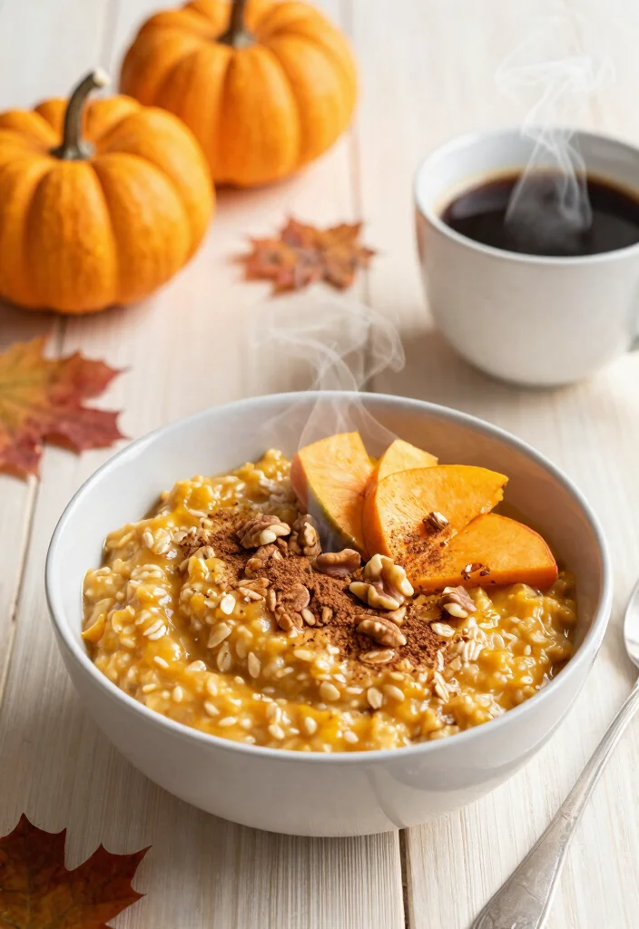 10 Healthy Pumpkin Recipes for Lighter Comfort Meals - 4. Pumpkin Oatmeal