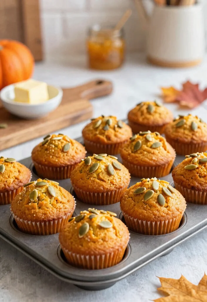 10 Healthy Pumpkin Recipes for Lighter Comfort Meals - 8. Pumpkin Muffins