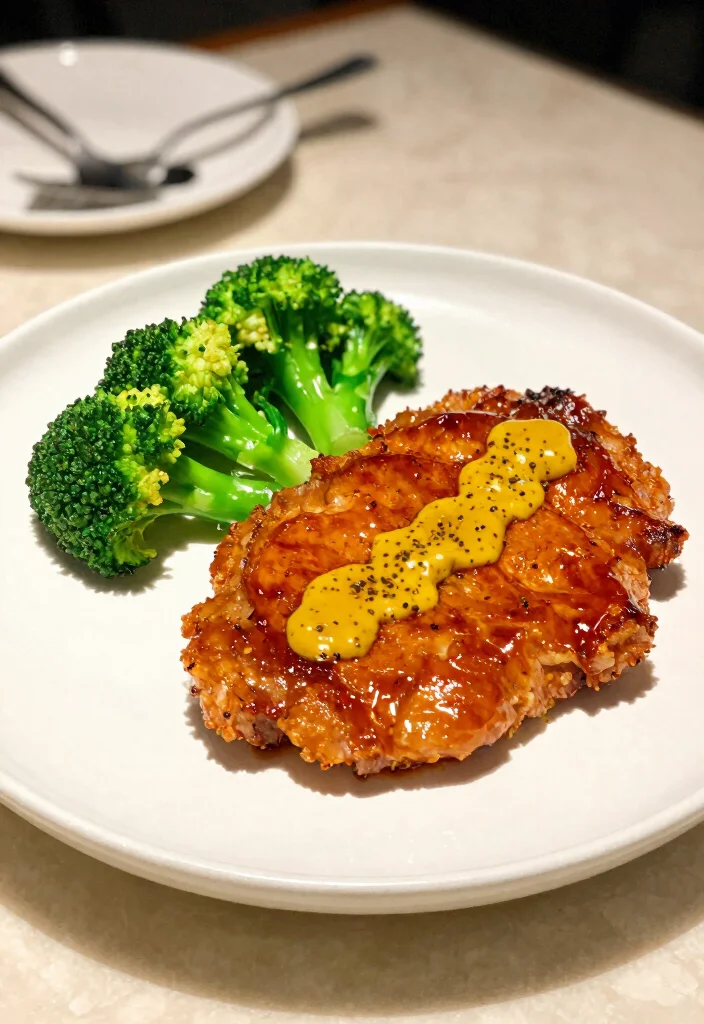 10 Keto Pork Chop Recipes for Juicy Easy Meals - 2. Spicy Mustard Glazed Pork Chops