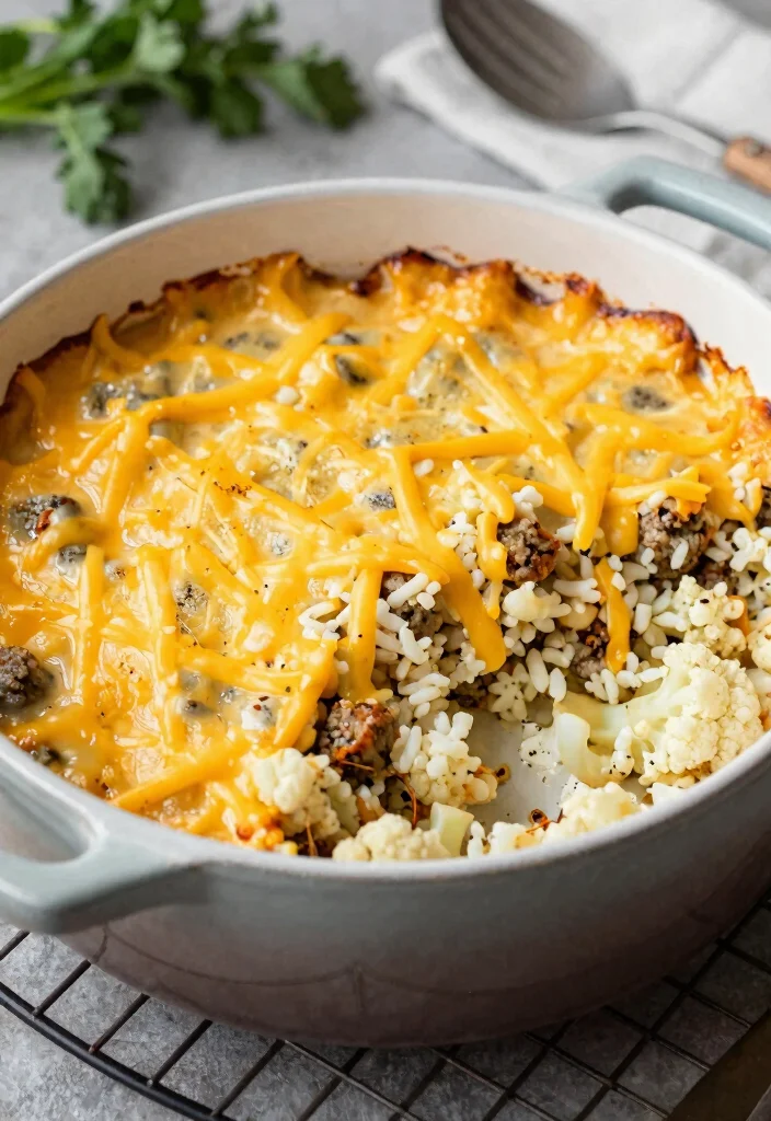 10 Keto Sausage Recipes for Quick Savory Meals - 5. Cheesy Keto Sausage Casserole