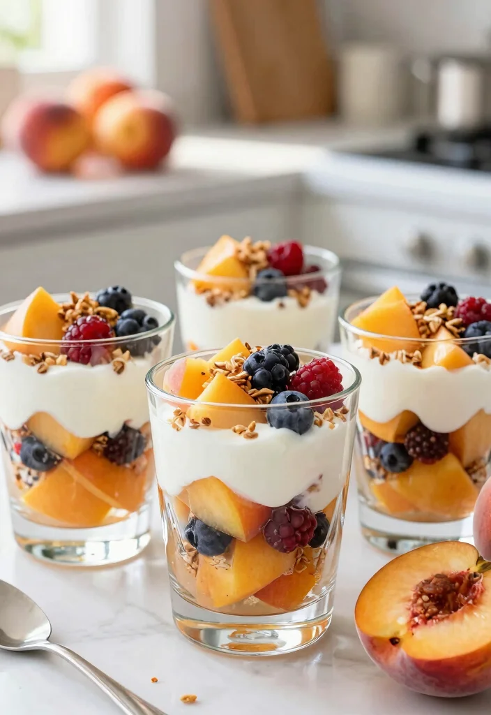 10 Peach Dessert Recipes for Sweet Summer Treats - 4. Peach and Berry Parfait