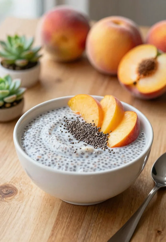 10 Peach Dessert Recipes for Sweet Summer Treats - 5. Peach Chia Seed Pudding