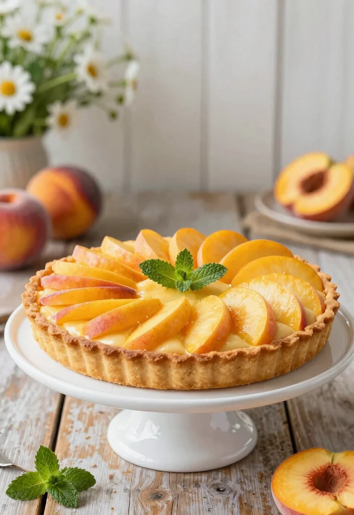 10 Peach Dessert Recipes for Sweet Summer Treats - 6. Peach Tart