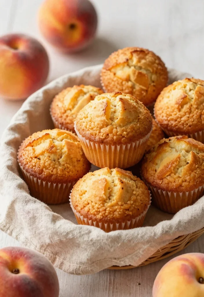 10 Peach Dessert Recipes for Sweet Summer Treats - 7. Peach Muffins