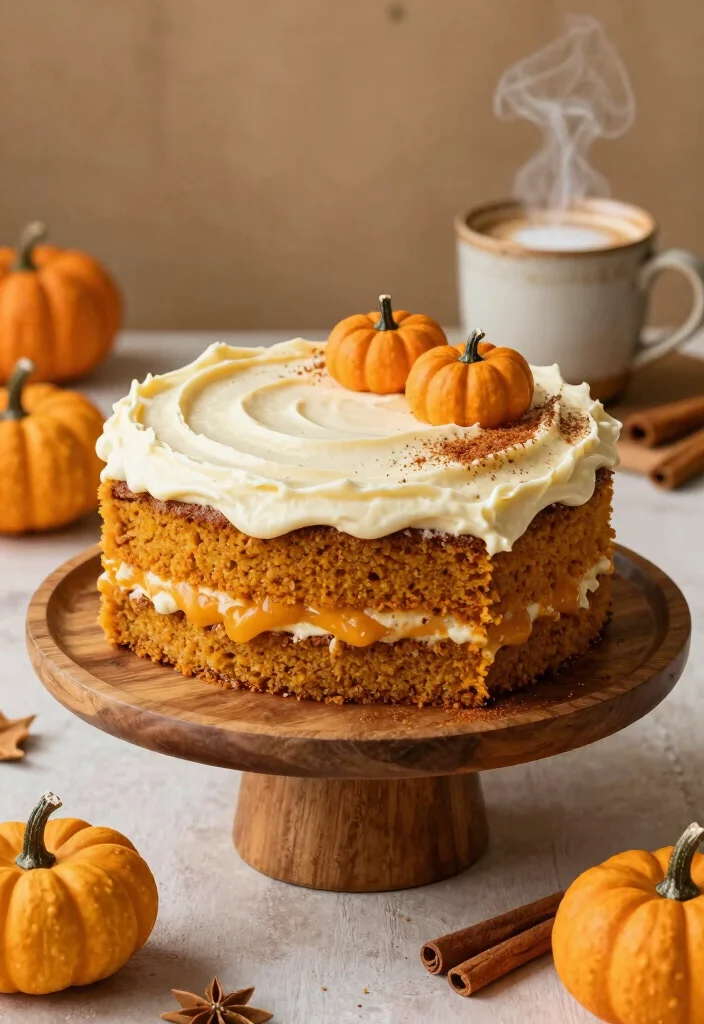 10 Pumpkin Dessert Recipes Perfect for Cozy Nights - 1. Vegan Pumpkin Spice Latte Cake