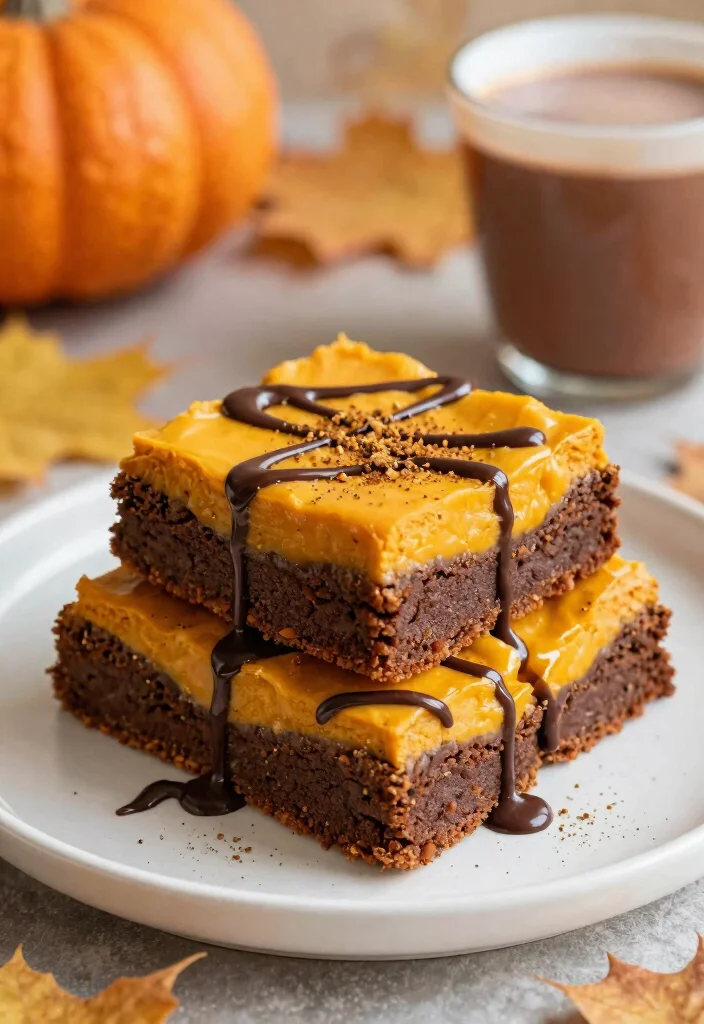 10 Pumpkin Dessert Recipes Perfect for Cozy Nights - 10. Pumpkin Pie Brownies