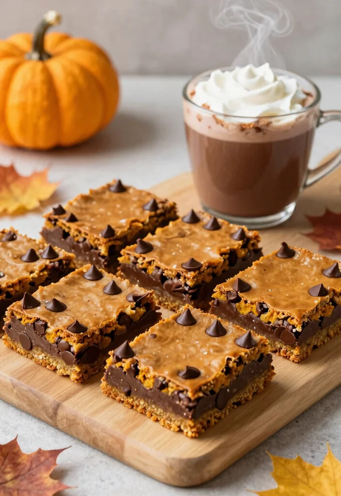 10 Pumpkin Dessert Recipes Perfect for Cozy Nights - 5. Pumpkin Chocolate Chip Bars