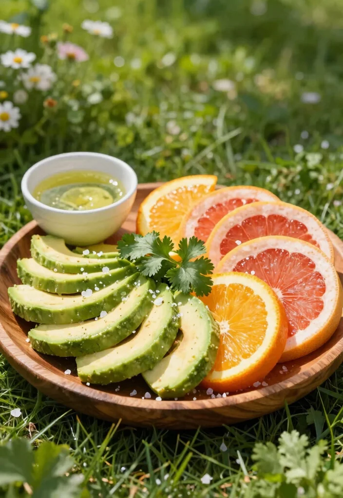 10 Raw Vegan Recipes with Fresh No Cook Flavor - 1. Zesty Citrus Avocado Salad