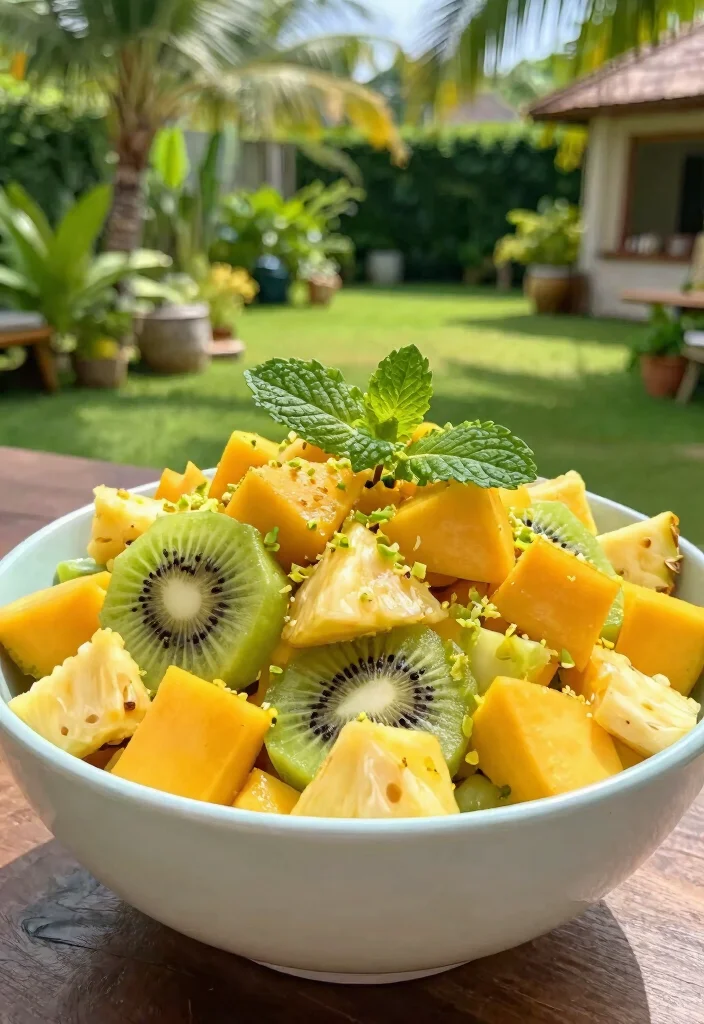 10 Raw Vegan Recipes with Fresh No Cook Flavor - 6. Tropical Fruit Salad