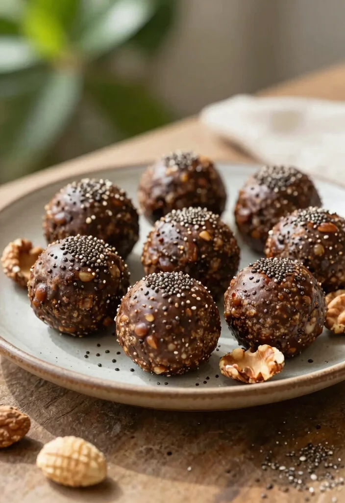 10 Raw Vegan Recipes with Fresh No Cook Flavor - 7. Nutty Chocolate Energy Balls