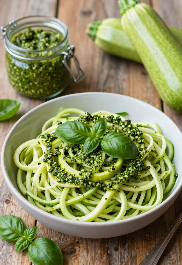 10 Simple Keto Recipes for Easy Low Carb Meals - 3. Zucchini Noodles with Pesto