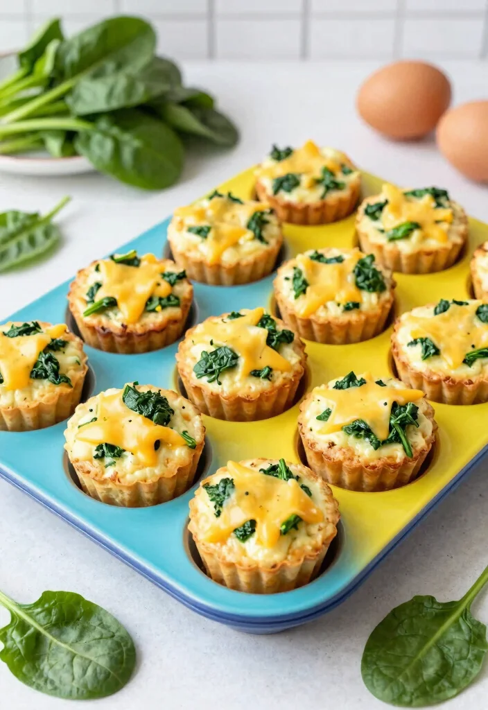 10 Simple Keto Recipes for Easy Low Carb Meals - 5. Egg Muffins with Spinach and Cheese