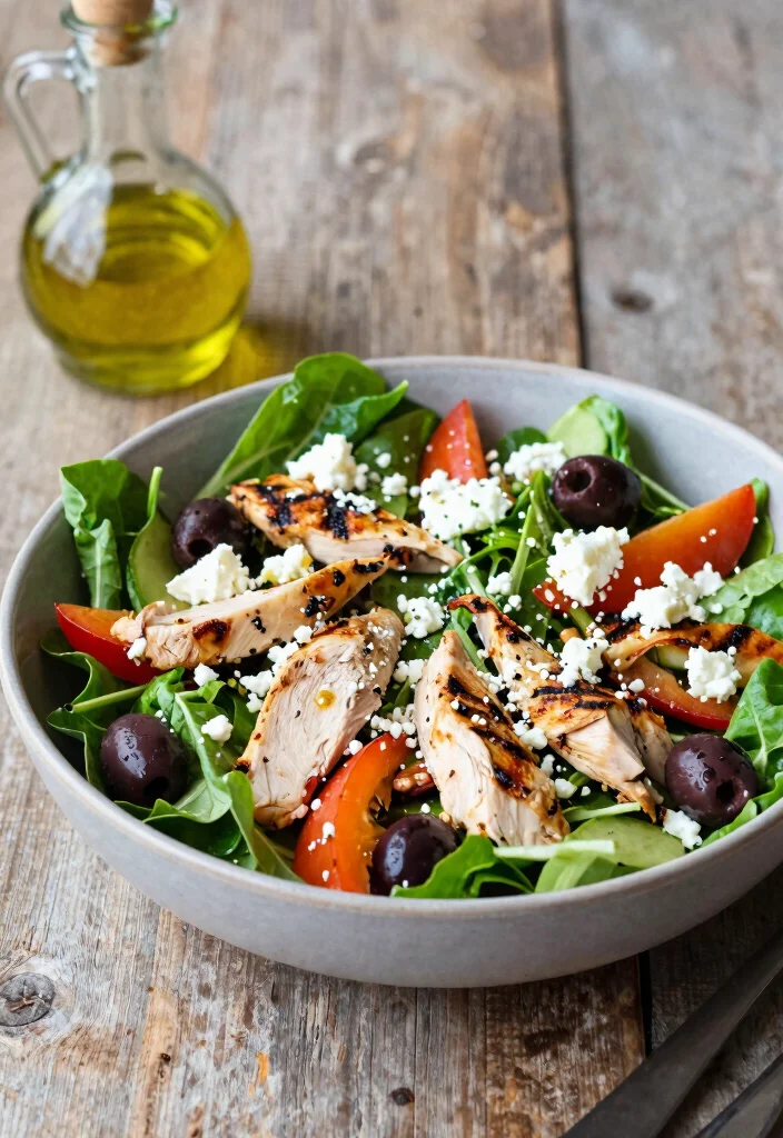 10 Simple Keto Recipes for Easy Low Carb Meals - 8. Greek Salad with Grilled Chicken