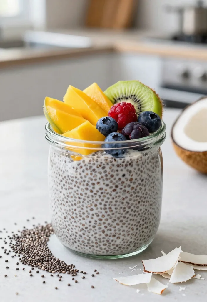 10 Vegetarian Dessert Recipes Simple and Satisfying - 2. Coconut Chia Pudding