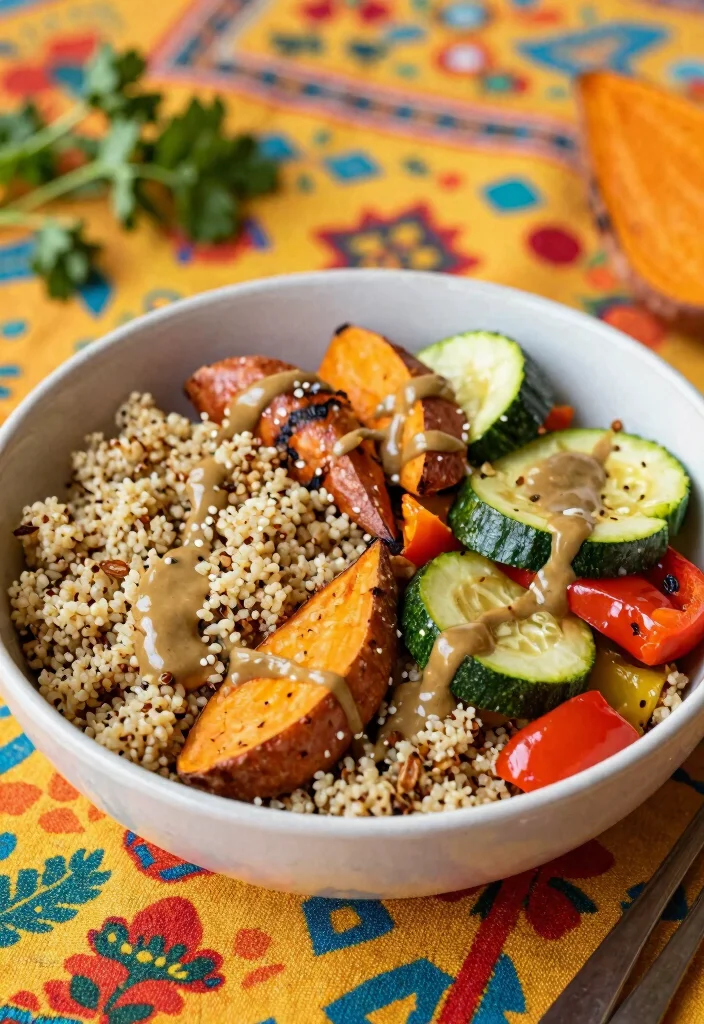 10 Veggie Dinner Recipes Full of Simple Fresh Flavor - 3. Roasted Vegetable Quinoa Bowl