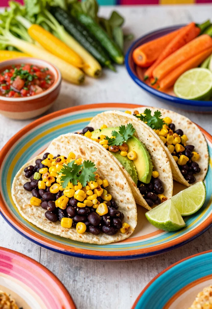 10 Veggie Dinner Recipes Full of Simple Fresh Flavor - 4. Spicy Veggie Tacos