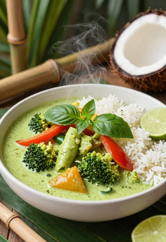 10 Veggie Dinner Recipes Full of Simple Fresh Flavor - 6. Thai Green Curry with Vegetables