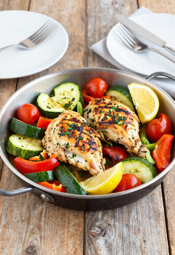 12 Clean Dinner Recipes for Fresh Everyday Eating - 2. One-Pan Lemon Herb Chicken & Veggies