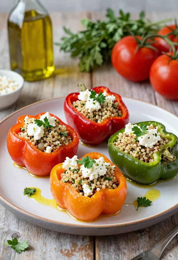 12 Crockpot Dinner Recipes for Stress Free Cooking - 3. Mediterranean Stuffed Peppers