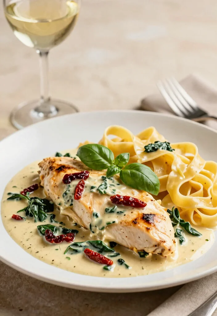 12 Crockpot Dinner Recipes for Stress Free Cooking - 4. Creamy Tuscan Garlic Chicken