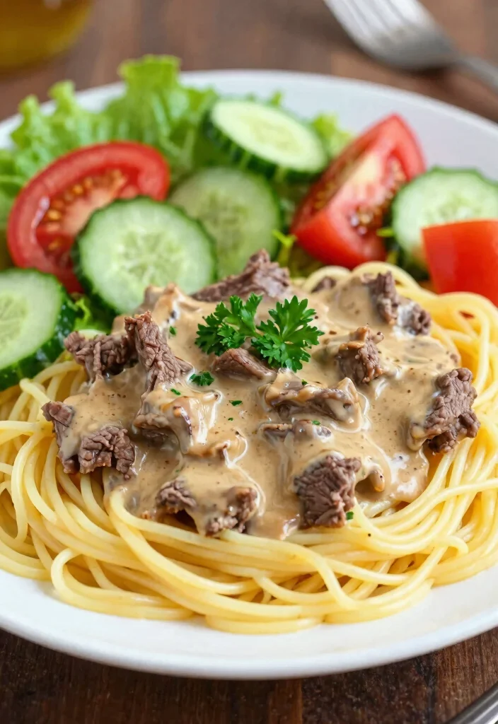 12 Crockpot Dinner Recipes for Stress Free Cooking - 9. Beef Stroganoff