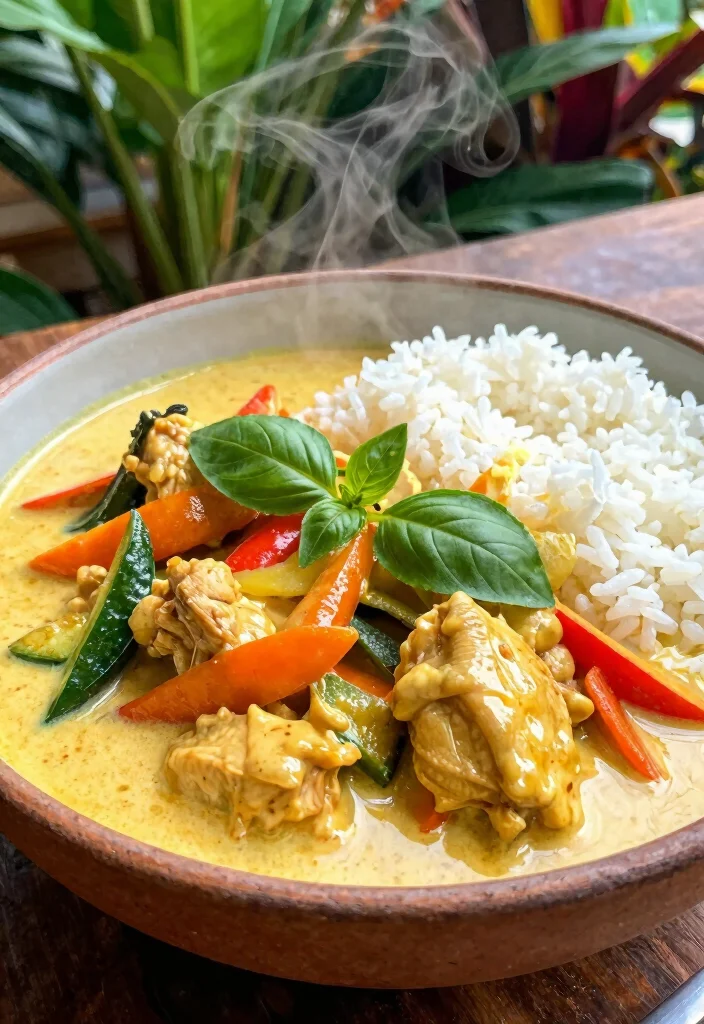 12 Easy Dinner Food Recipes for Quick Weeknight Meals - 10. One-Pan Thai Coconut Curry Chicken