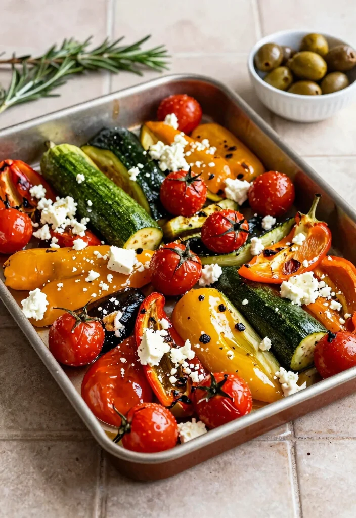 12 Easy Dinner Recipes for Busy Weeknight Cooking - 8. One-Pan Mediterranean Veggie Bake