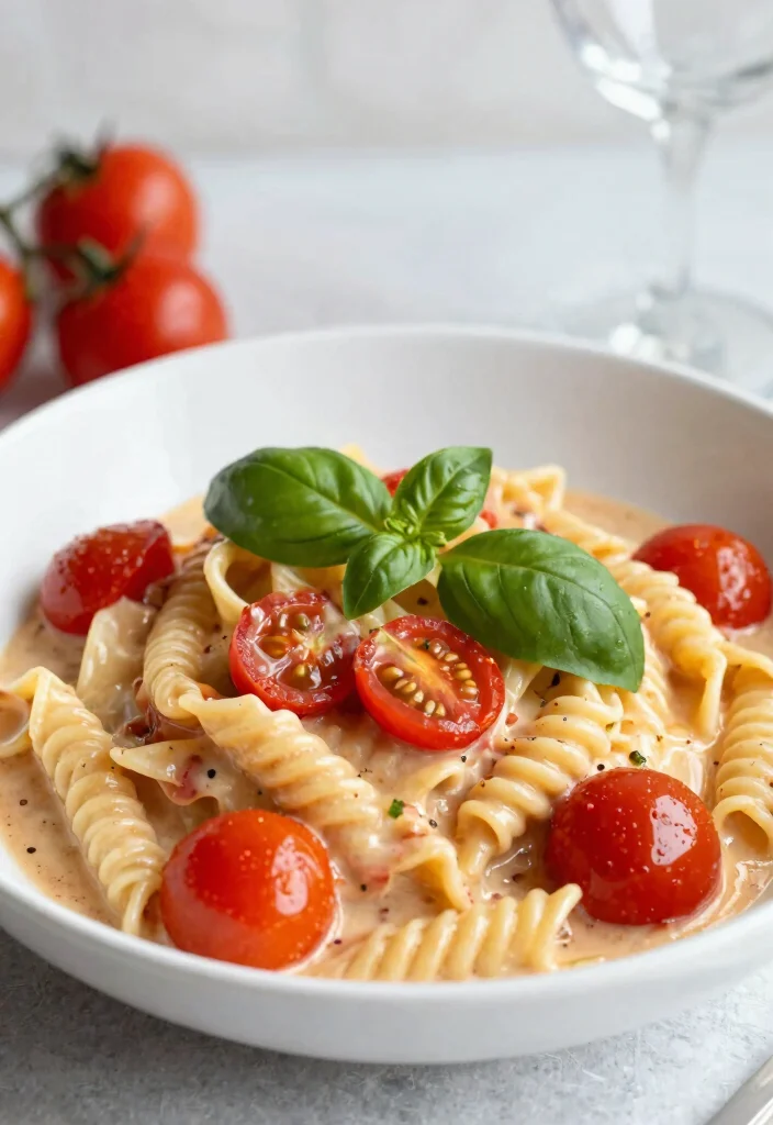 12 Easy Healthy Cooking Recipes for Busy Weeknights - 12. Creamy Tomato Basil Pasta