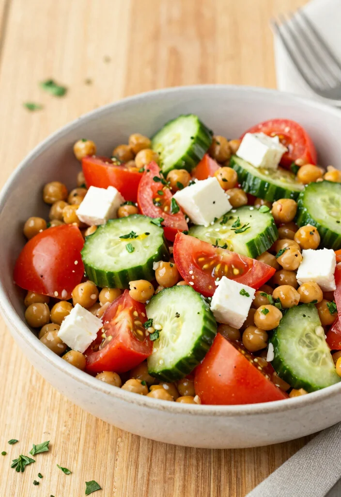 12 Easy Healthy Cooking Recipes for Busy Weeknights - 3. Mediterranean Chickpea Salad