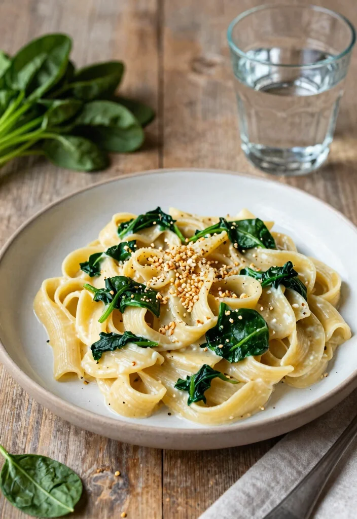12 Easy Vegan Recipes for Quick Everyday Cooking - 5. Creamy Garlic Pasta