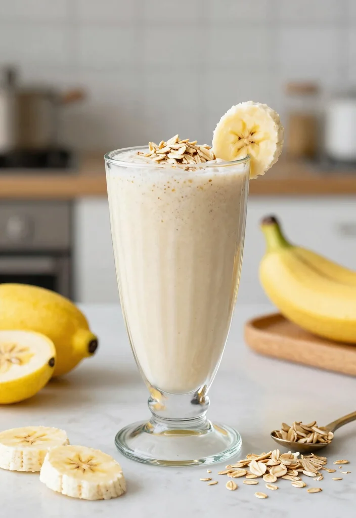 12 Easy Vegan Recipes for Quick Everyday Cooking - 6. Banana Oat Smoothie