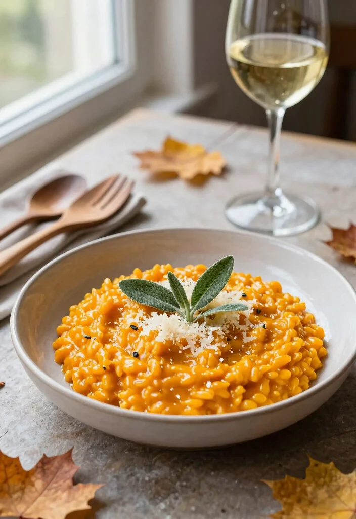 12 Fall Dinner Recipes for Cozy Seasonal Nights - 1. Pumpkin Risotto with Sage