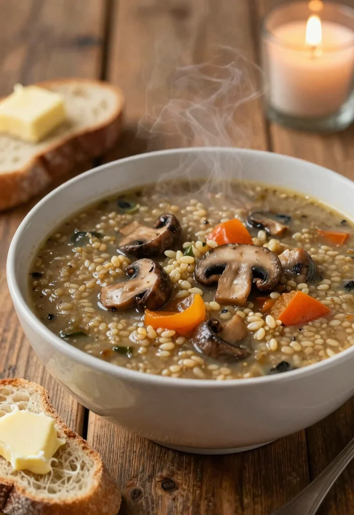 12 Fall Dinner Recipes for Cozy Seasonal Nights - 2. Hearty Mushroom and Barley Soup