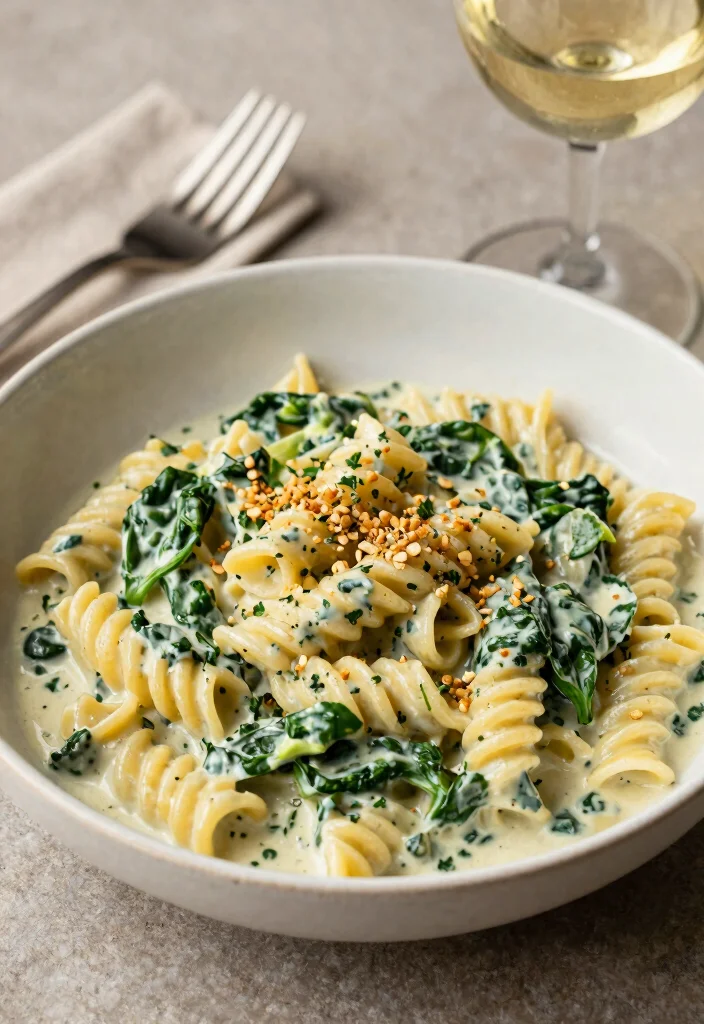 12 Fall Dinner Recipes for Cozy Seasonal Nights - 4. Creamy Spinach and Artichoke Pasta