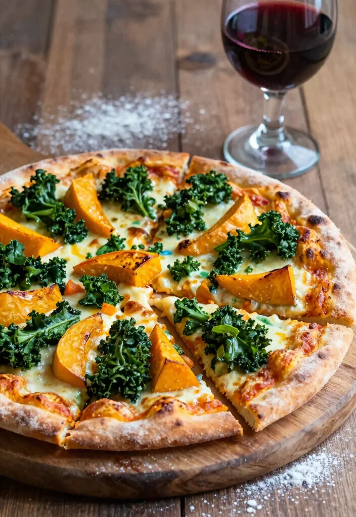 12 Fall Dinner Recipes for Cozy Seasonal Nights - 5. Butternut Squash and Kale Pizza