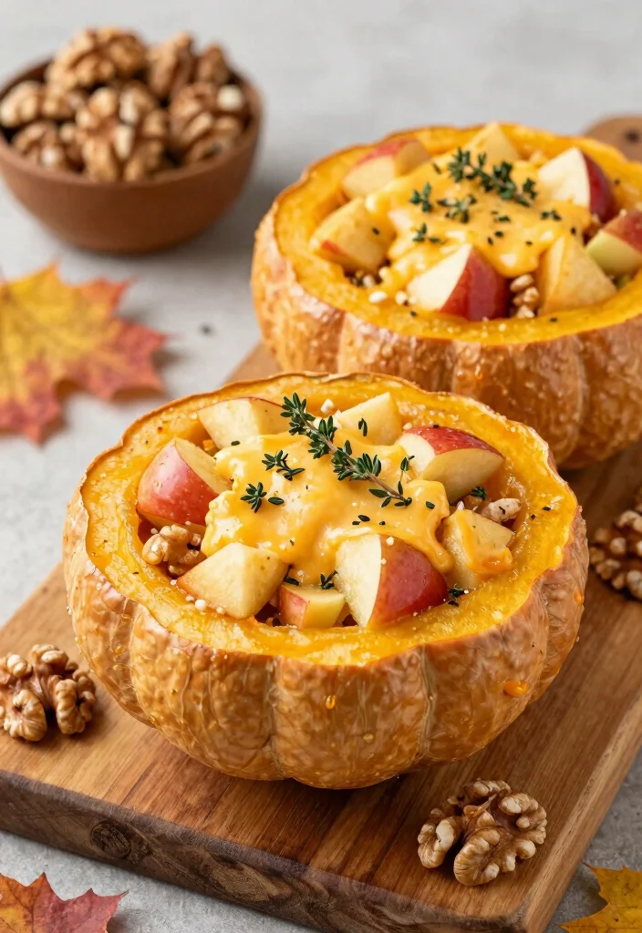 12 Fall Dinner Recipes for Cozy Seasonal Nights - 6. Apple and Cheddar Stuffed Acorn Squash