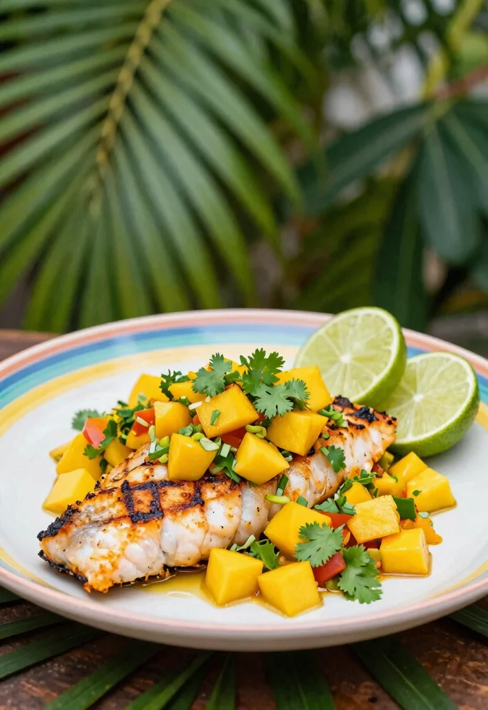 12 Fish Dinner Recipes for Simple Healthy Meals - 7. Grilled Mahi-Mahi with Mango Salsa