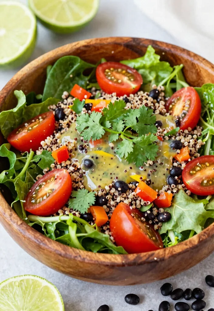 12 Gluten Free Vegan Recipes for Simple Nourishing Meals - 1. Quinoa & Black Bean Salad
