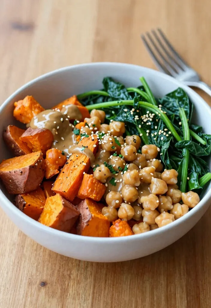 12 Gluten Free Vegan Recipes for Simple Nourishing Meals - 2. Sweet Potato & Chickpea Buddha Bowl