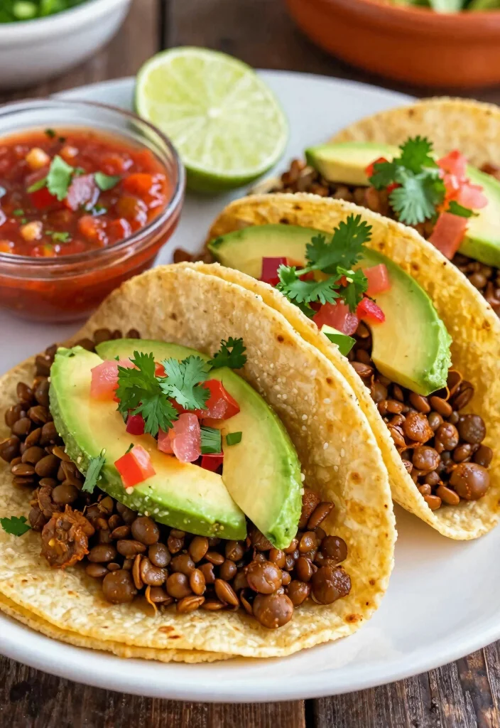 12 Gluten Free Vegan Recipes for Simple Nourishing Meals - 5. Spicy Lentil Tacos